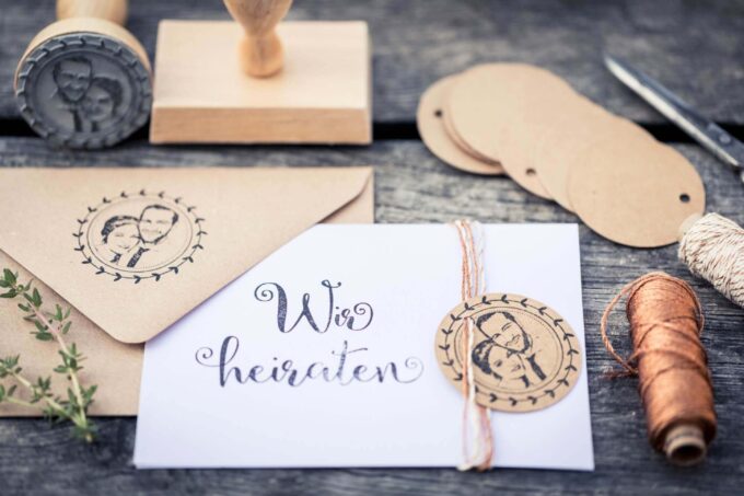 Personalisierte Fotostempel & Fotologos für Eure DIY Hochzeit